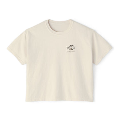 Tired Mom Caffeine Fiend CC Boxy Tee