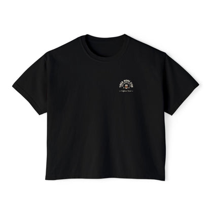 Tired Mom Caffeine Fiend CC Boxy Tee